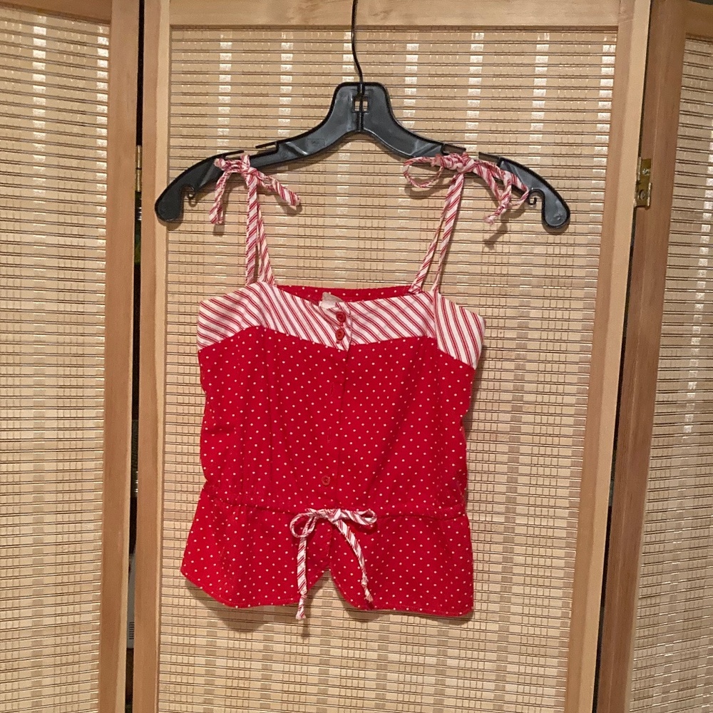 Vintage polka dot top